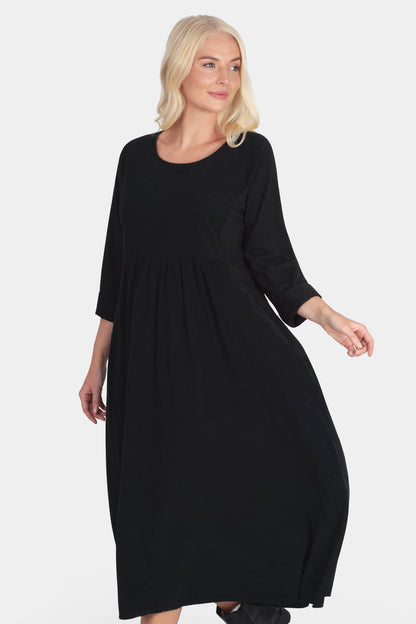 Round Neck Cotton Cord Dress