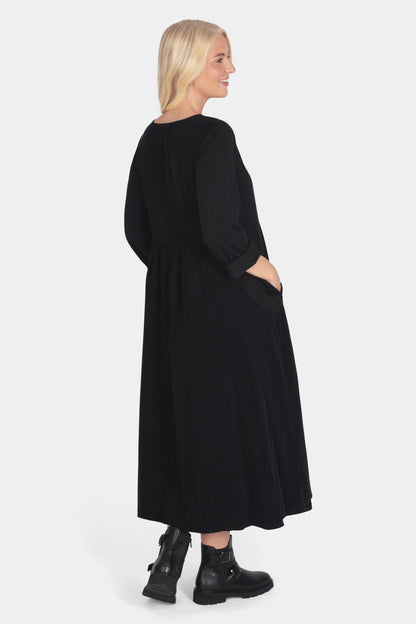 Round Neck Cotton Cord Dress