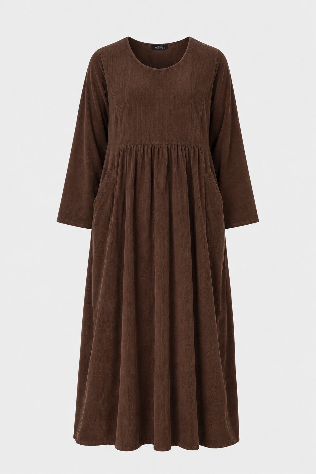 Round Neck Cotton Cord Dress