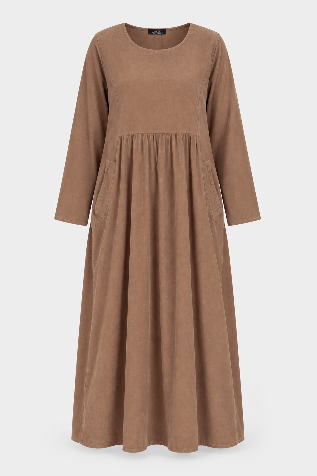 Round Neck Cotton Cord Dress