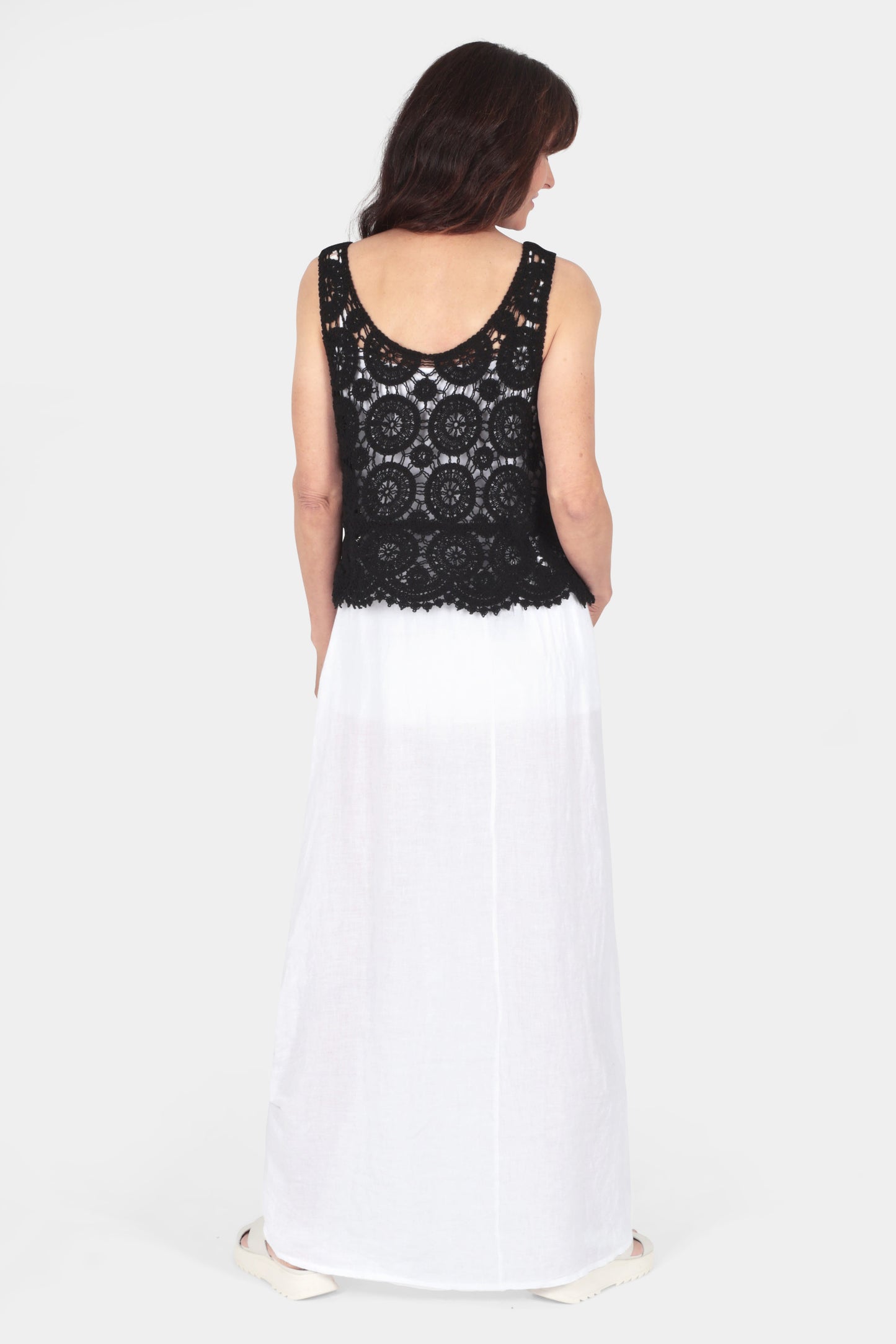 Medallion Crochet Vest Top