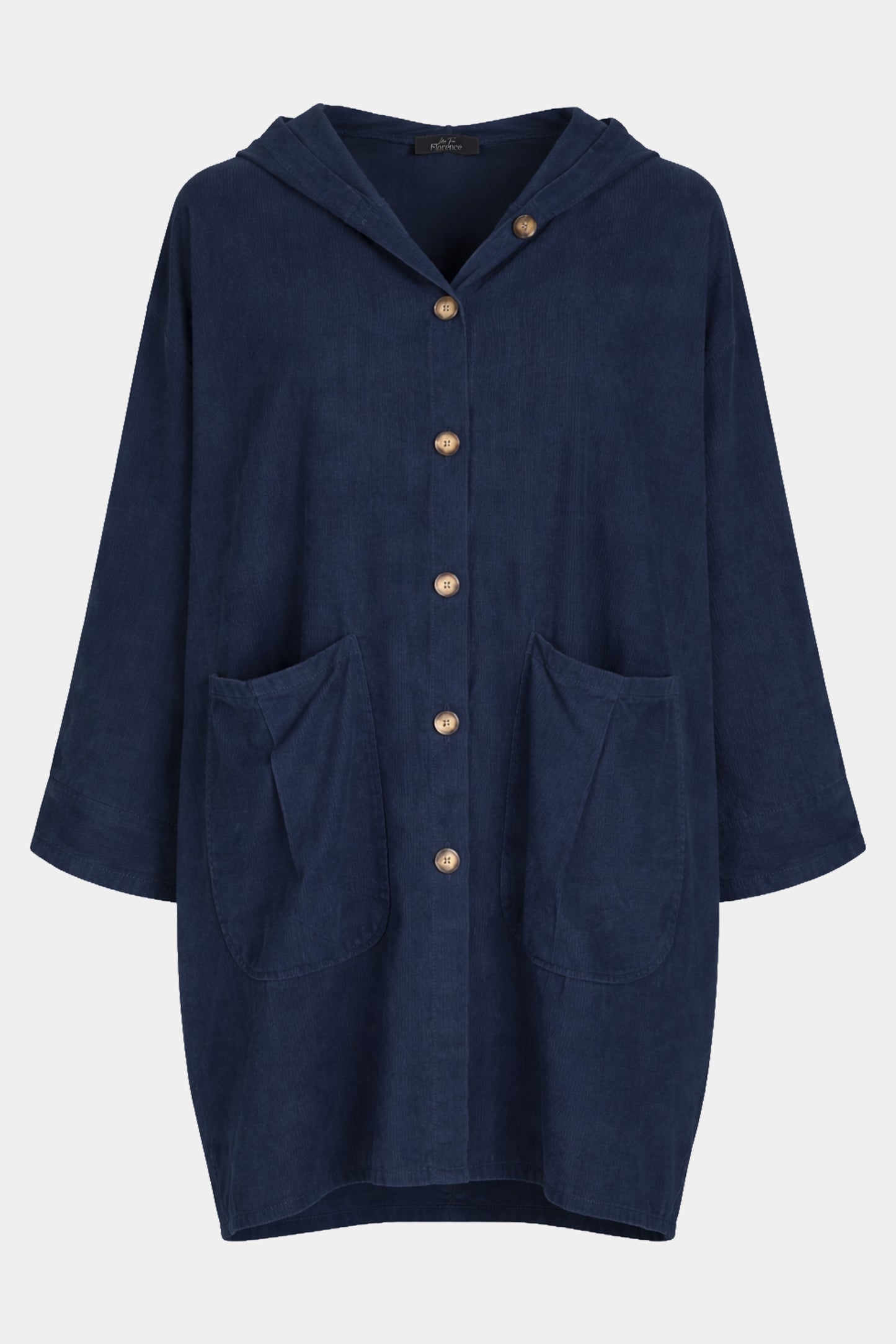 Cotton Needlecord Hooded Jacket
