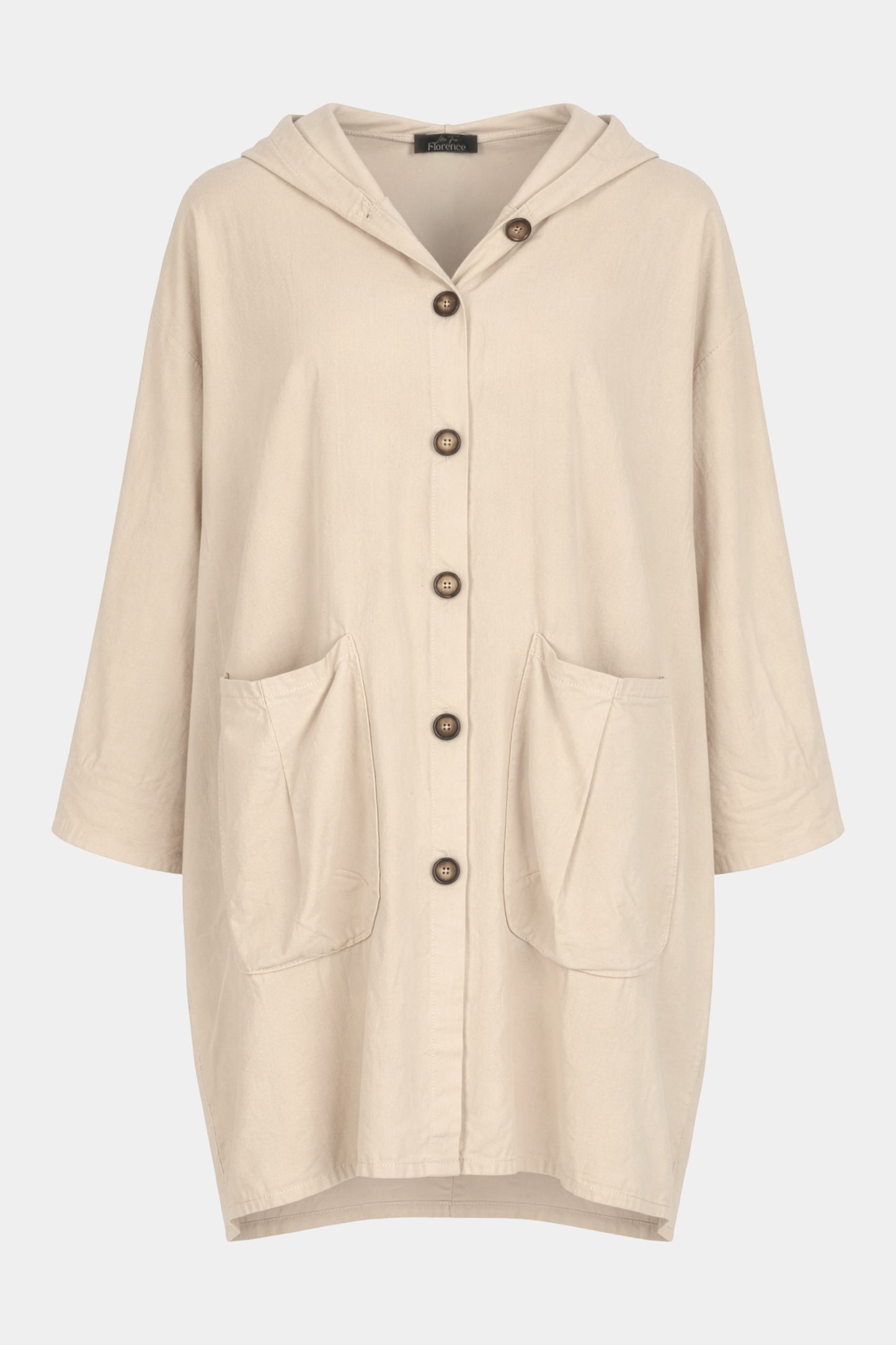 Cotton Needlecord Hooded Jacket