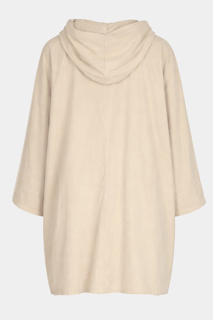 Cotton Needlecord Hooded Jacket