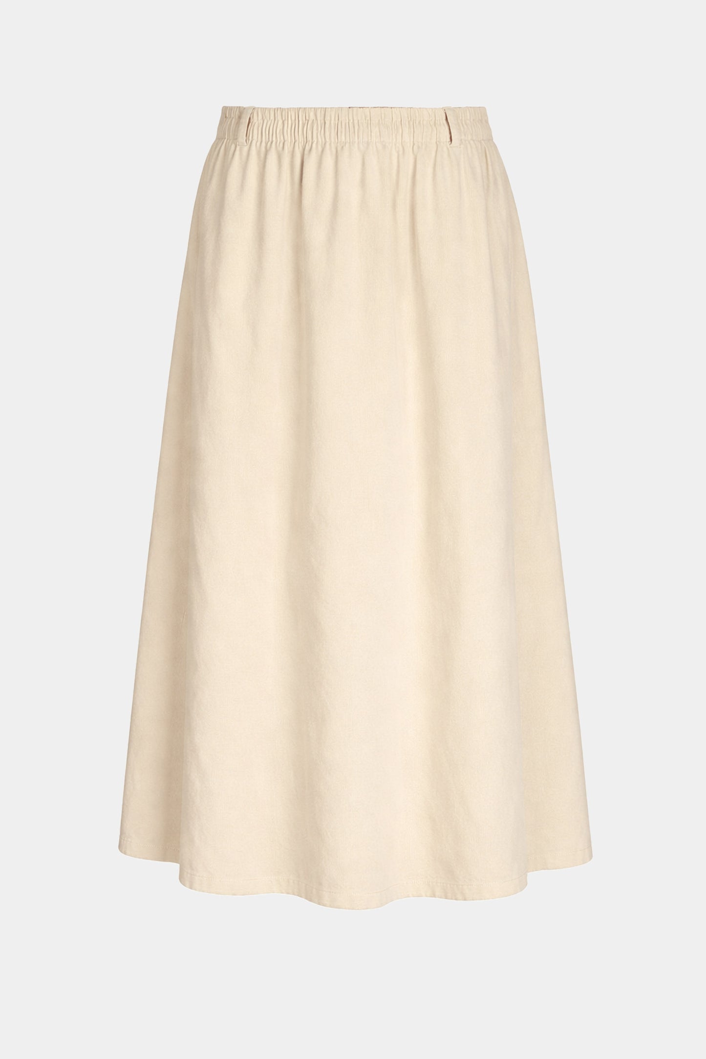 Cotton Needlecord Midi Skirt