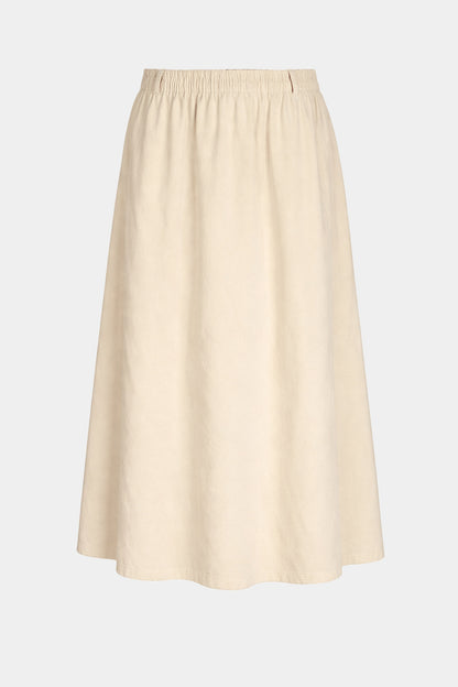 Cotton Needlecord Midi Skirt
