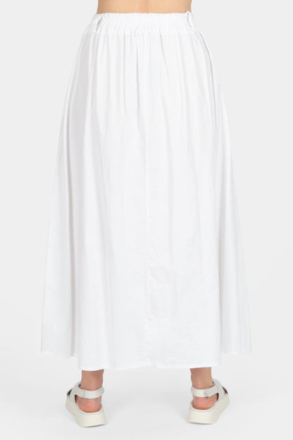 Cotton Needlecord Midi Skirt