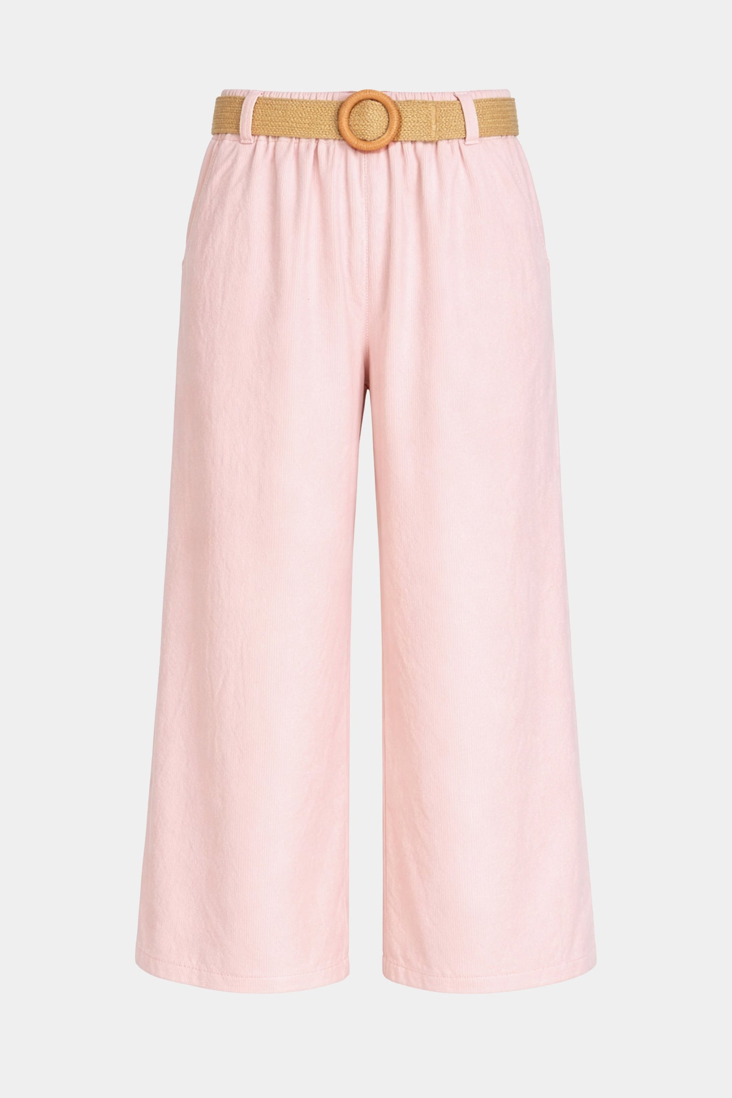Cotton Needlecord Wide Leg Trousers
