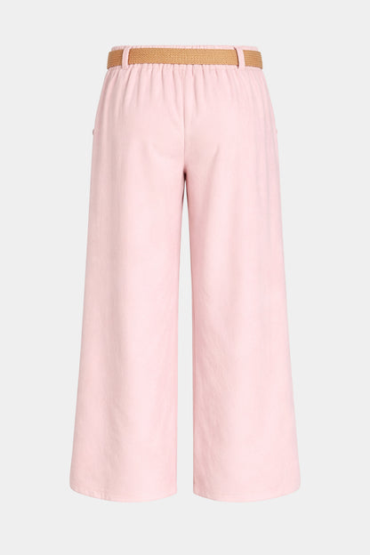 Cotton Needlecord Wide Leg Trousers
