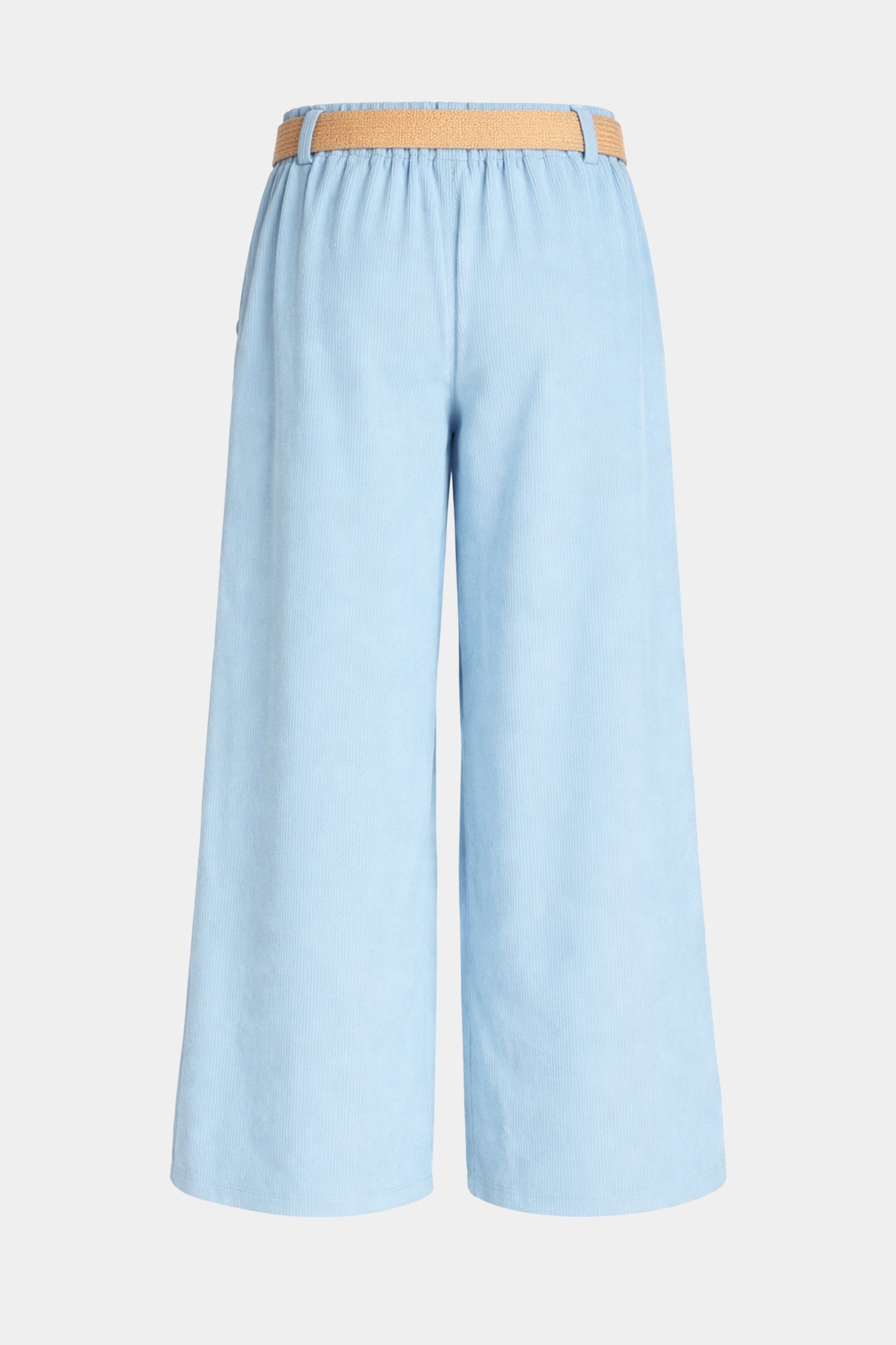 Cotton Needlecord Wide Leg Trousers