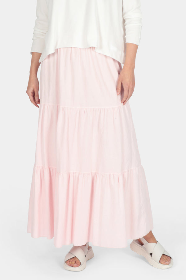 Cotton Needlecord Tiered Maxi Skirt