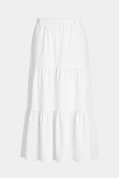 Cotton Needlecord Tiered Maxi Skirt