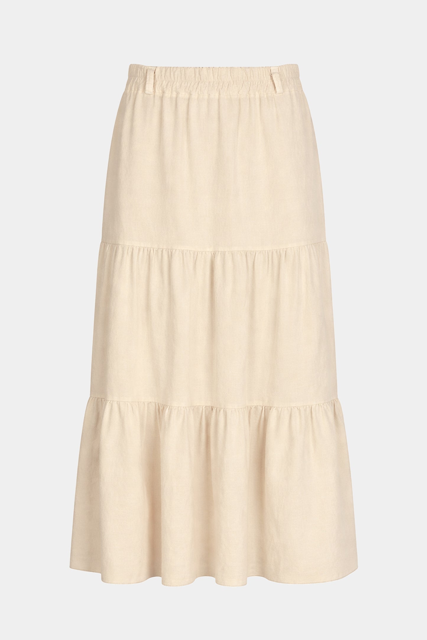 Cotton Needlecord Tiered Maxi Skirt