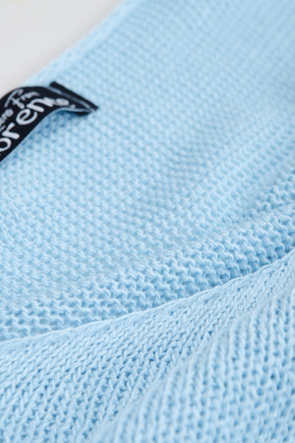 V Neck Cotton Knit Top