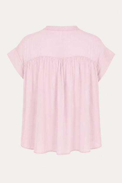 Fine Cotton Notch Neck Blouse