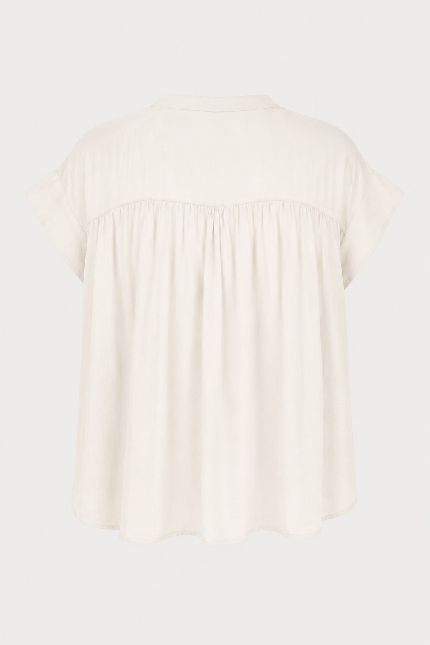 Fine Cotton Notch Neck Blouse