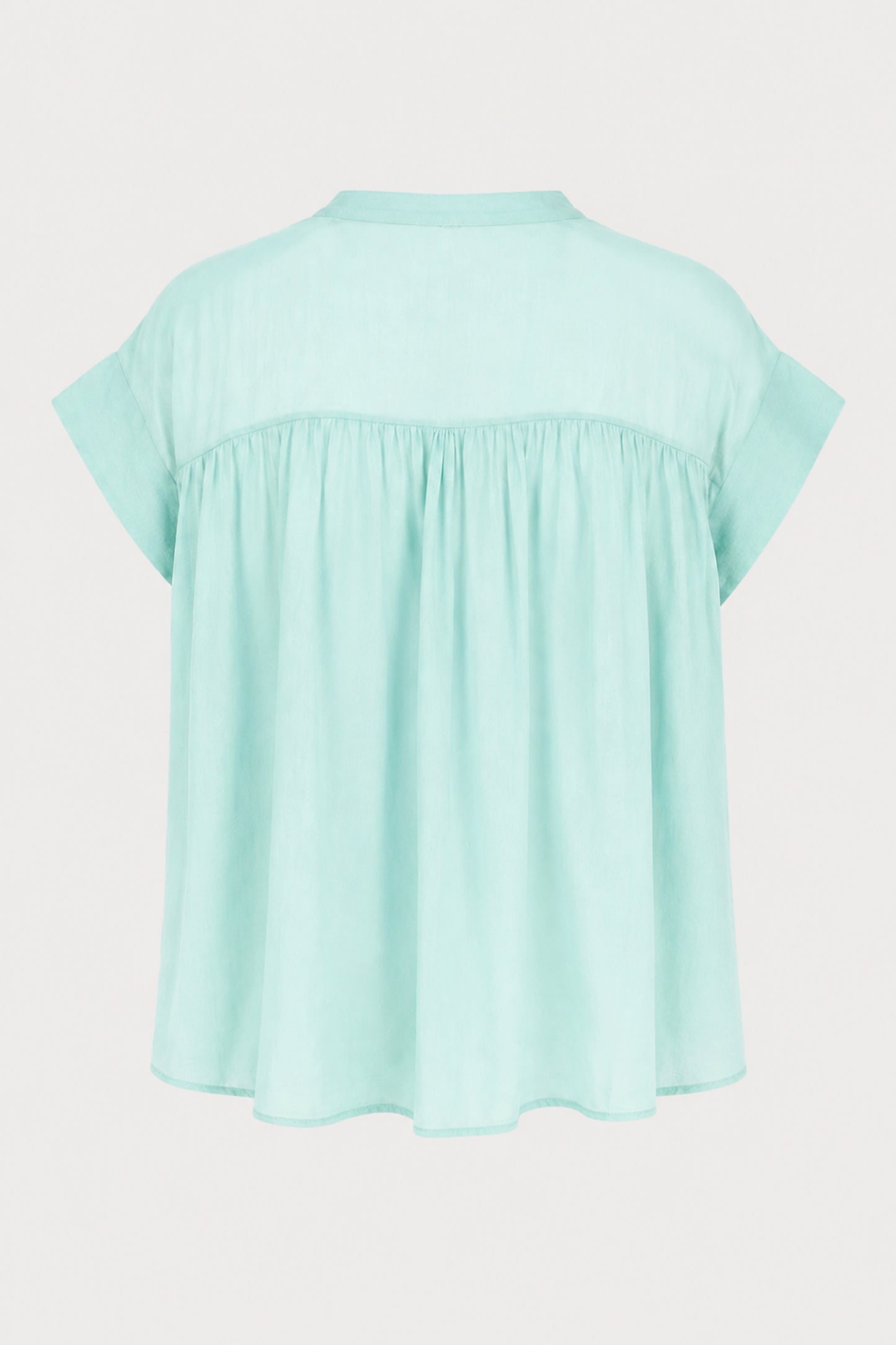 Fine Cotton Notch Neck Blouse