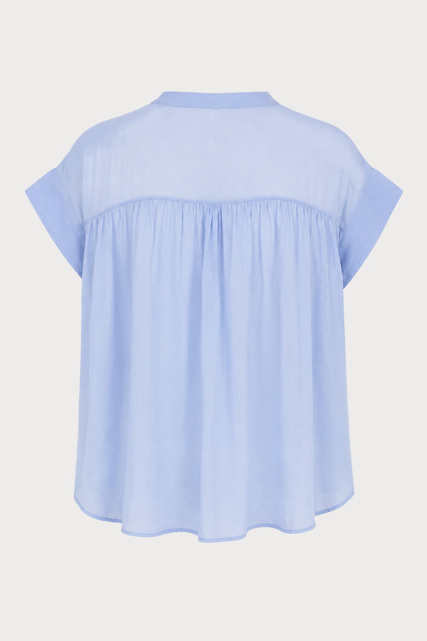 Fine Cotton Notch Neck Blouse