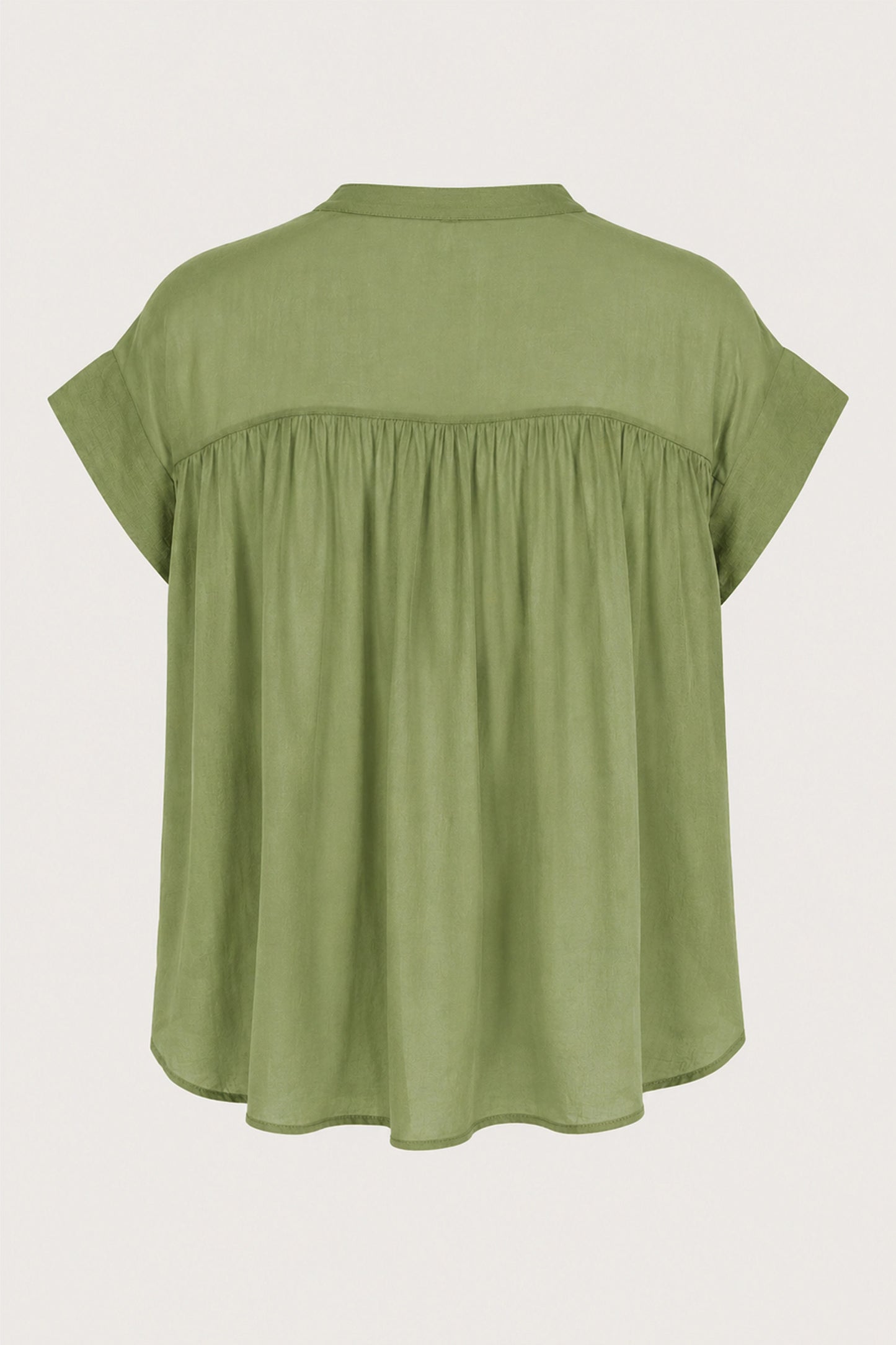 Fine Cotton Notch Neck Blouse
