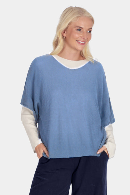 Round Neck Cotton Knit Top