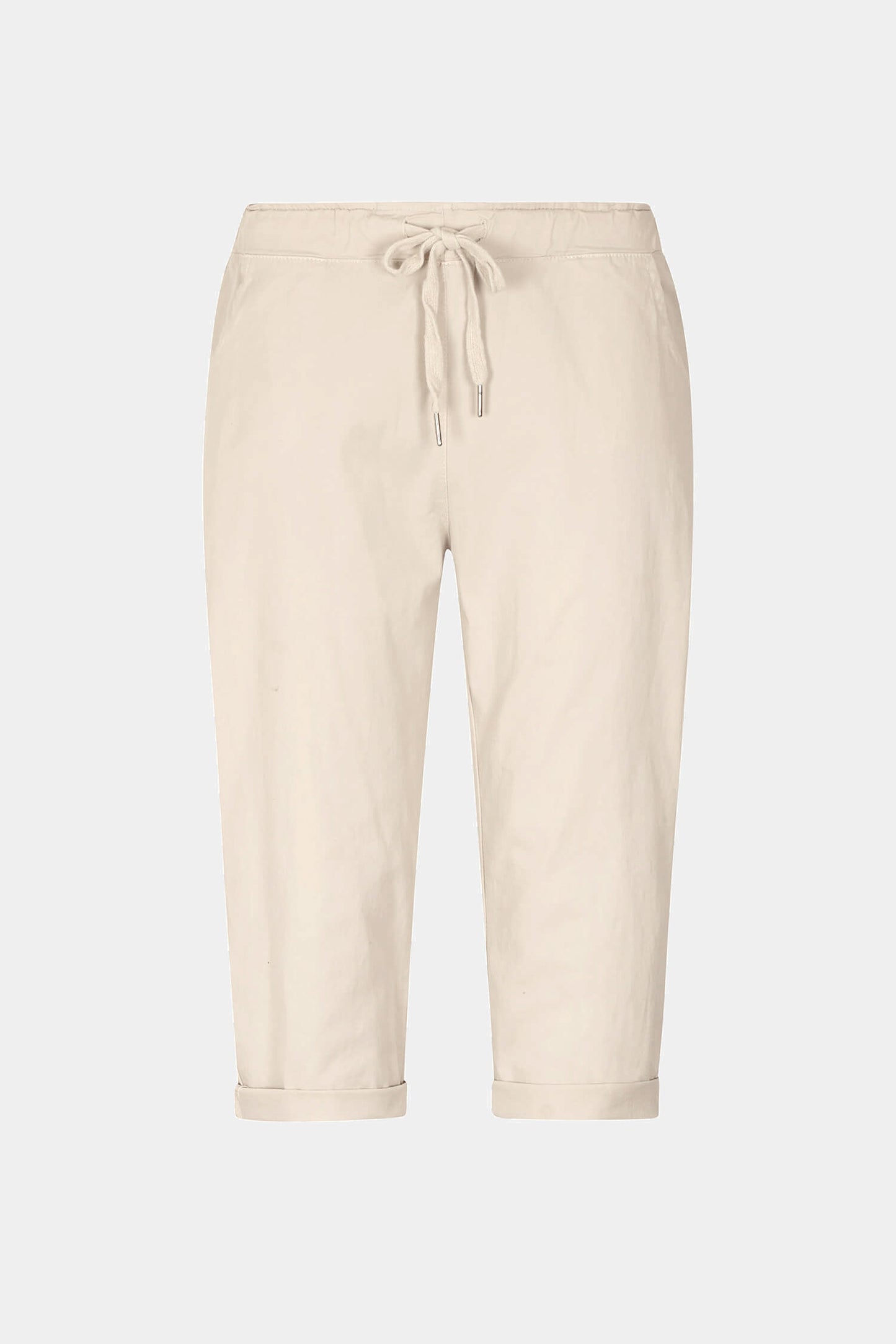 Cotton Stretch Tie Waist Crops