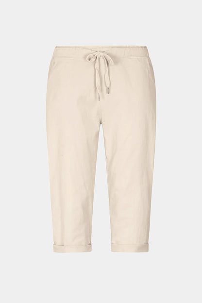 Cotton Stretch Tie Waist Crops