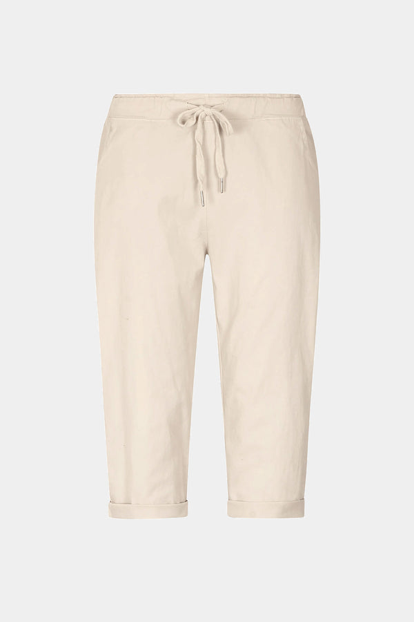 Cotton Stretch Tie Waist Crops