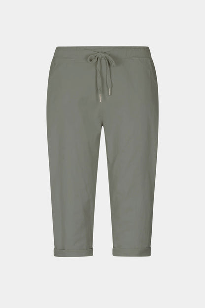 Cotton Stretch Tie Waist Crops