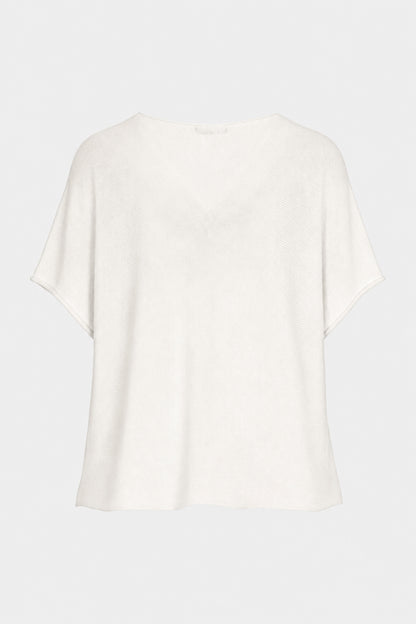 V Neck Cotton Knit Top