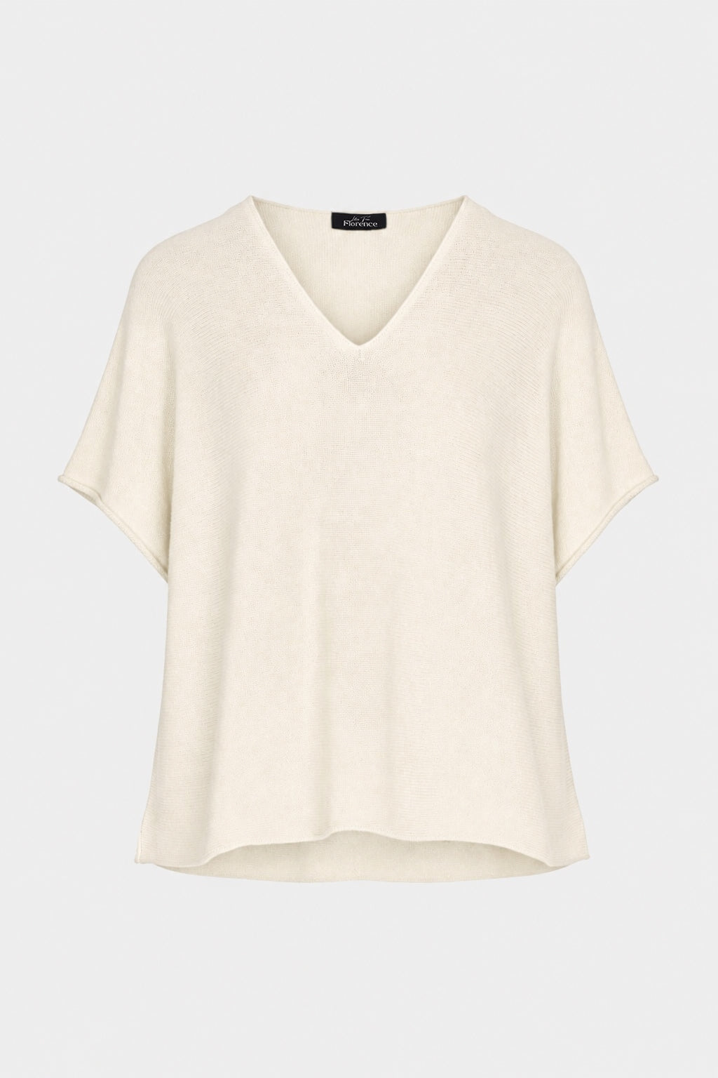 V Neck Cotton Knit Top