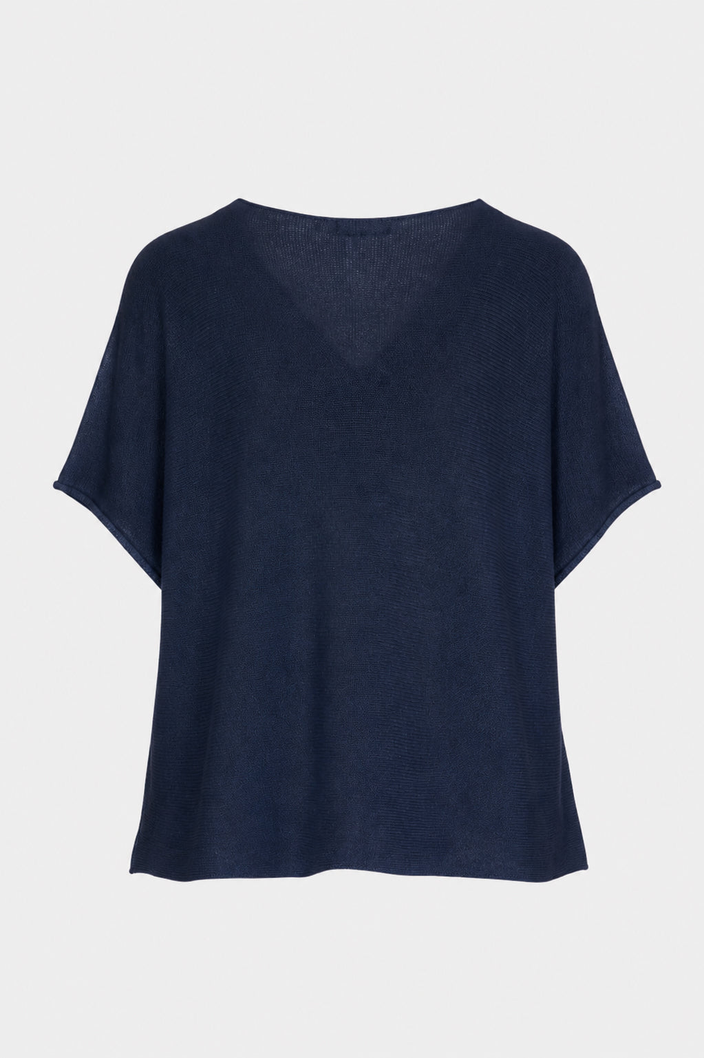 V Neck Cotton Knit Top