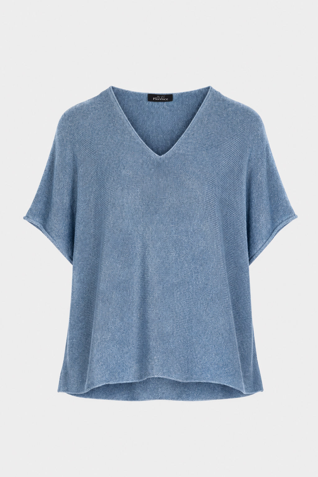 V Neck Cotton Knit Top