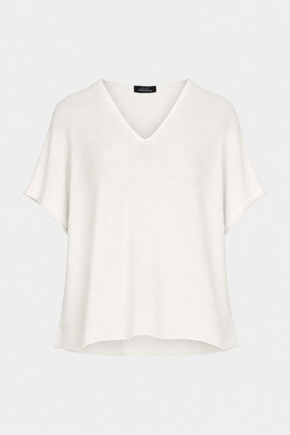 V Neck Cotton Knit Top