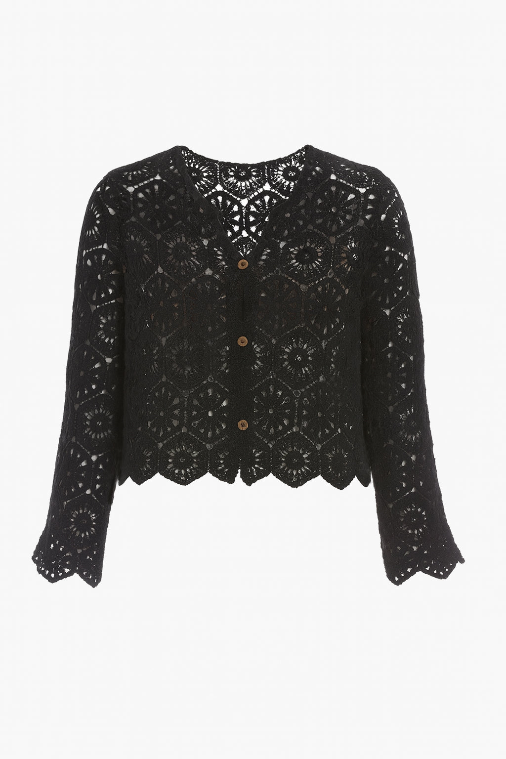 Crochet Patchwork Short Cardigan