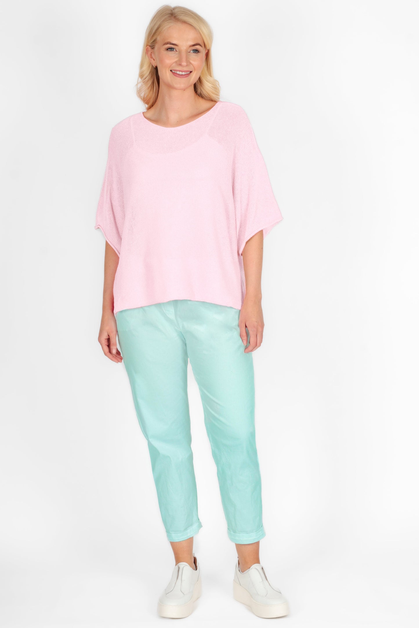 Round Neck Cotton Knit Top