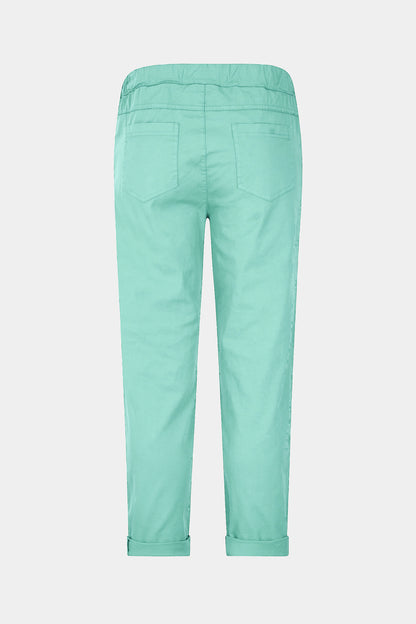 Cotton Straight Tie Waist Trousers