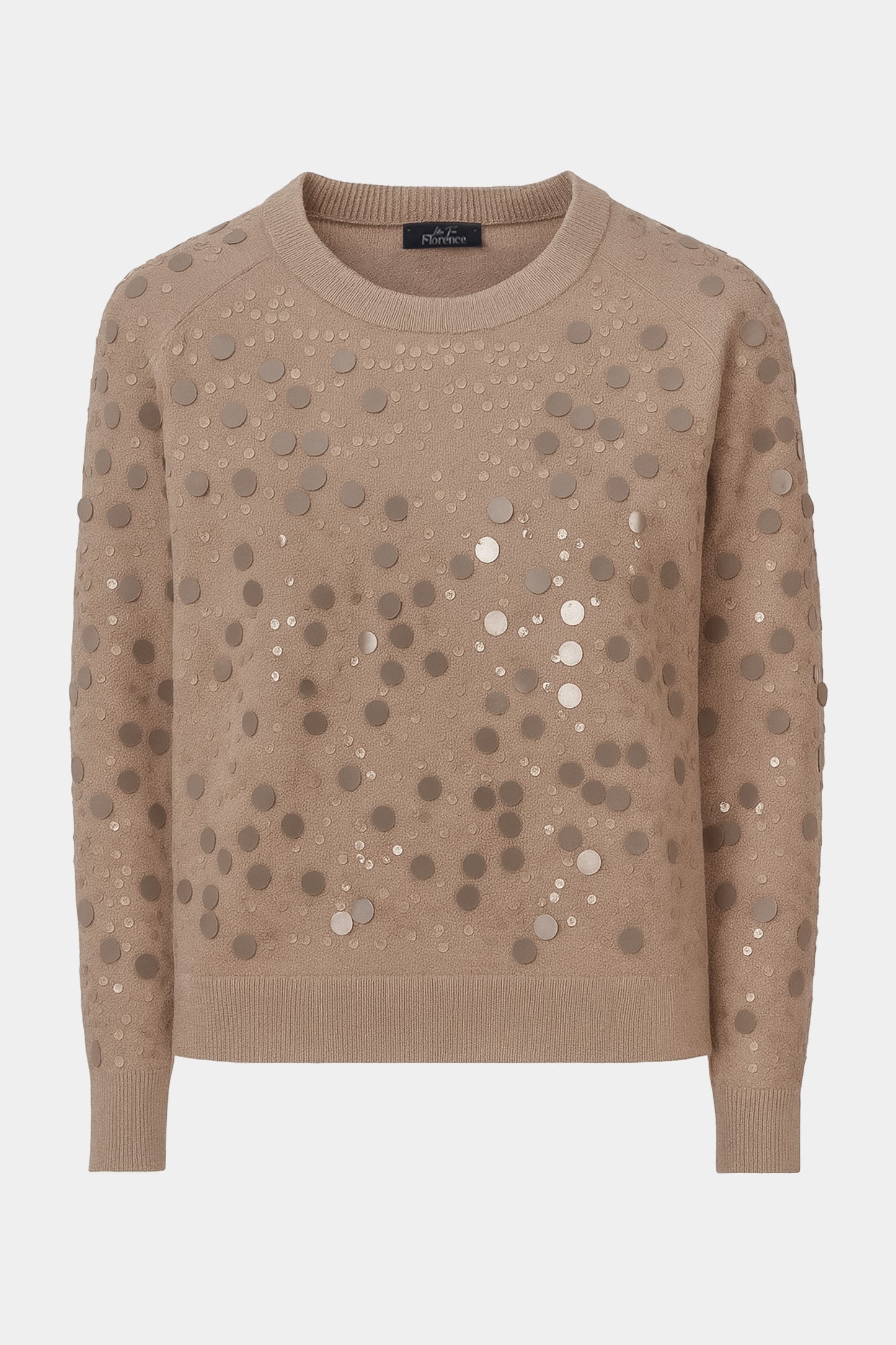 Crew Sequin Front Jumper