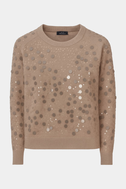 Crew Sequin Front Jumper