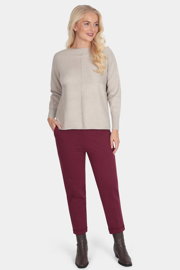 Crew Whipstitch Detail Jumper