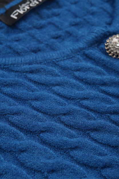 Cable Knit Short Cardigan