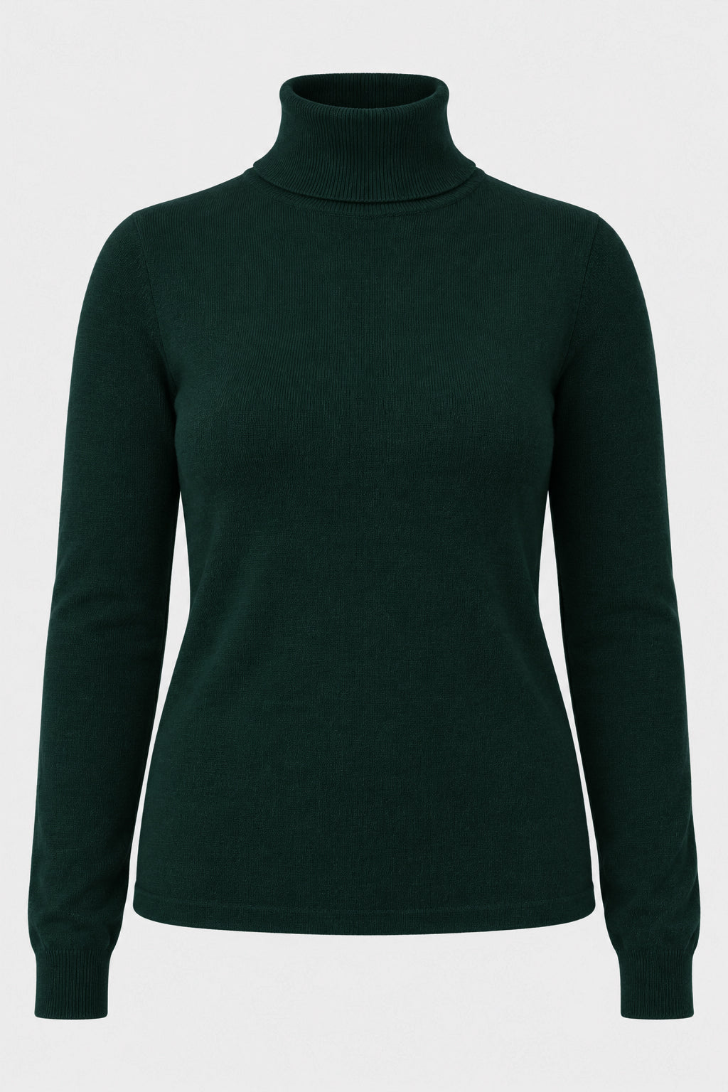 Fine Knit Polo Neck Jumper