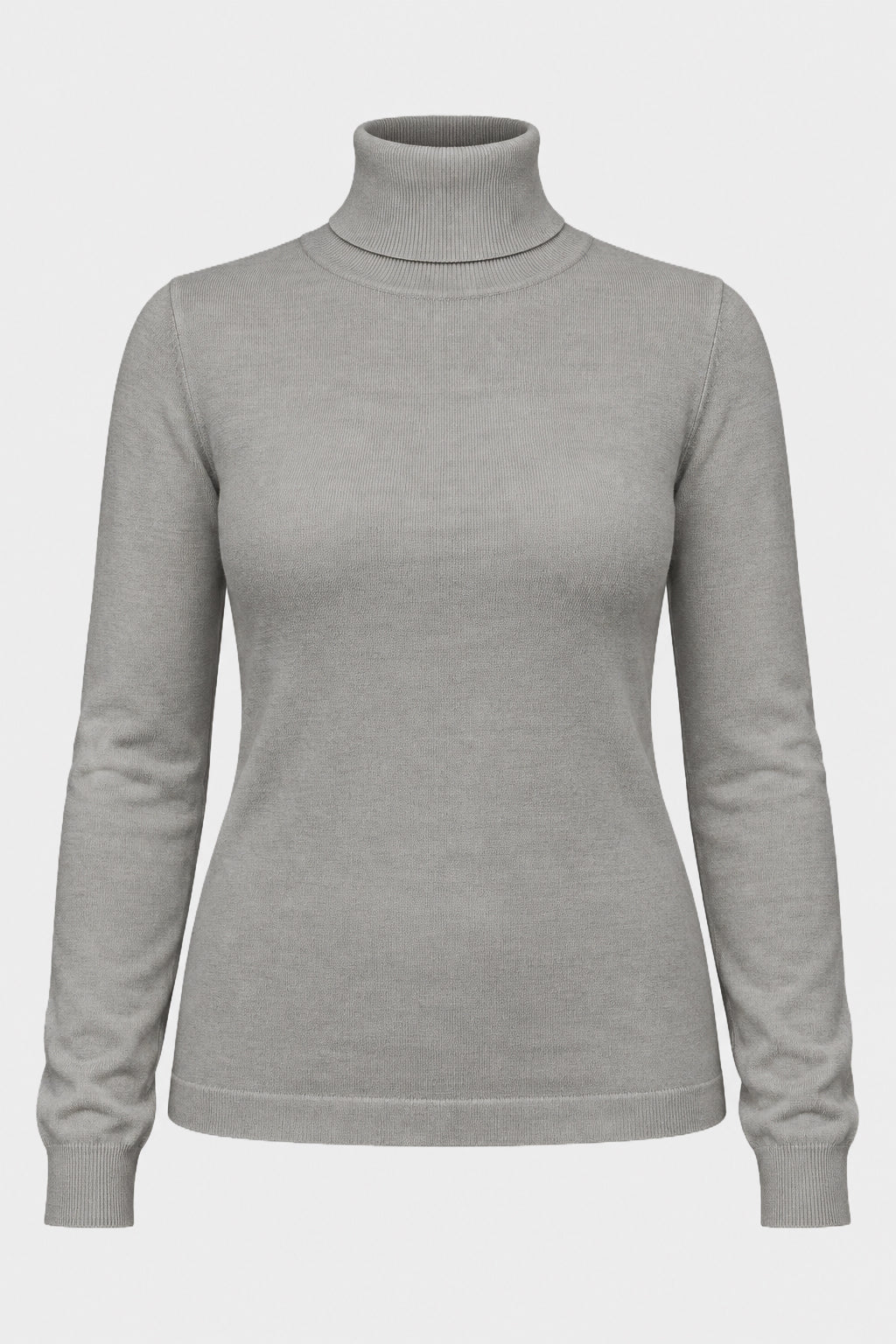 Fine Knit Polo Neck Jumper