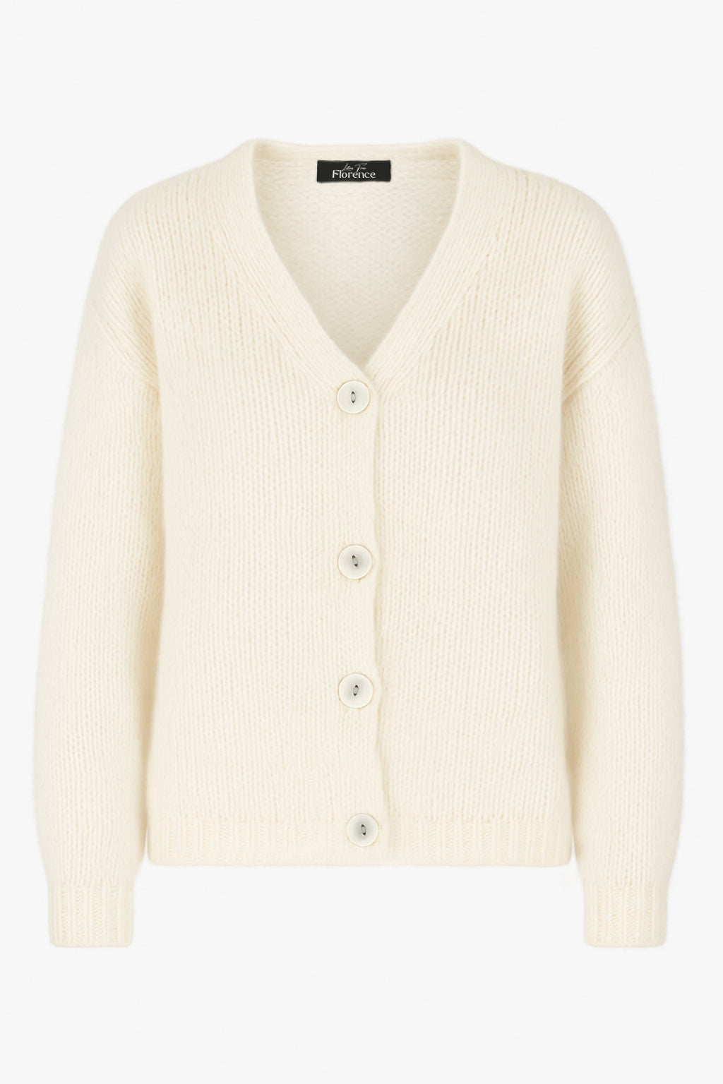 Fluffy V-Neck Alpaca Oversize Cardigan