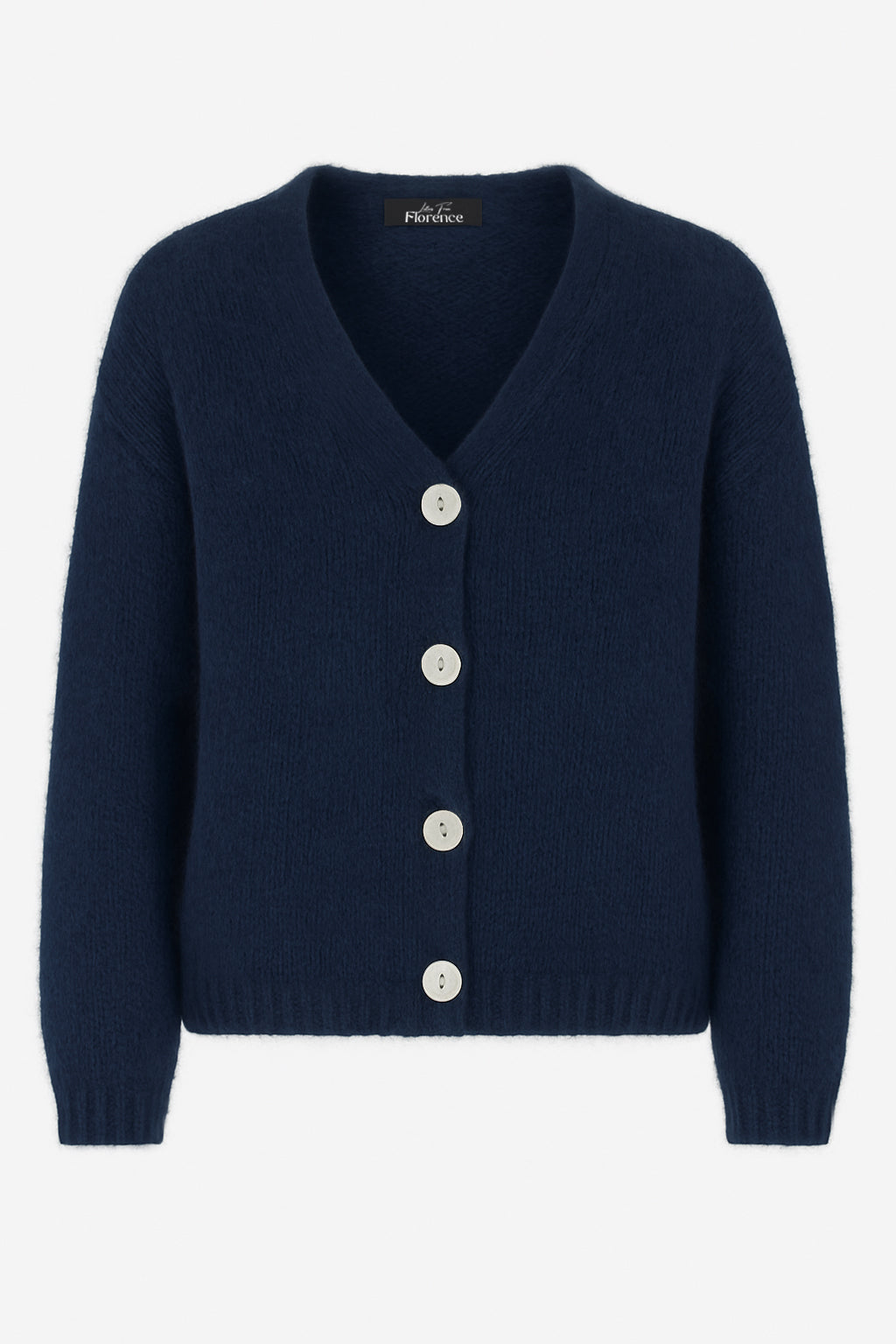 Fluffy V-Neck Alpaca Oversize Cardigan