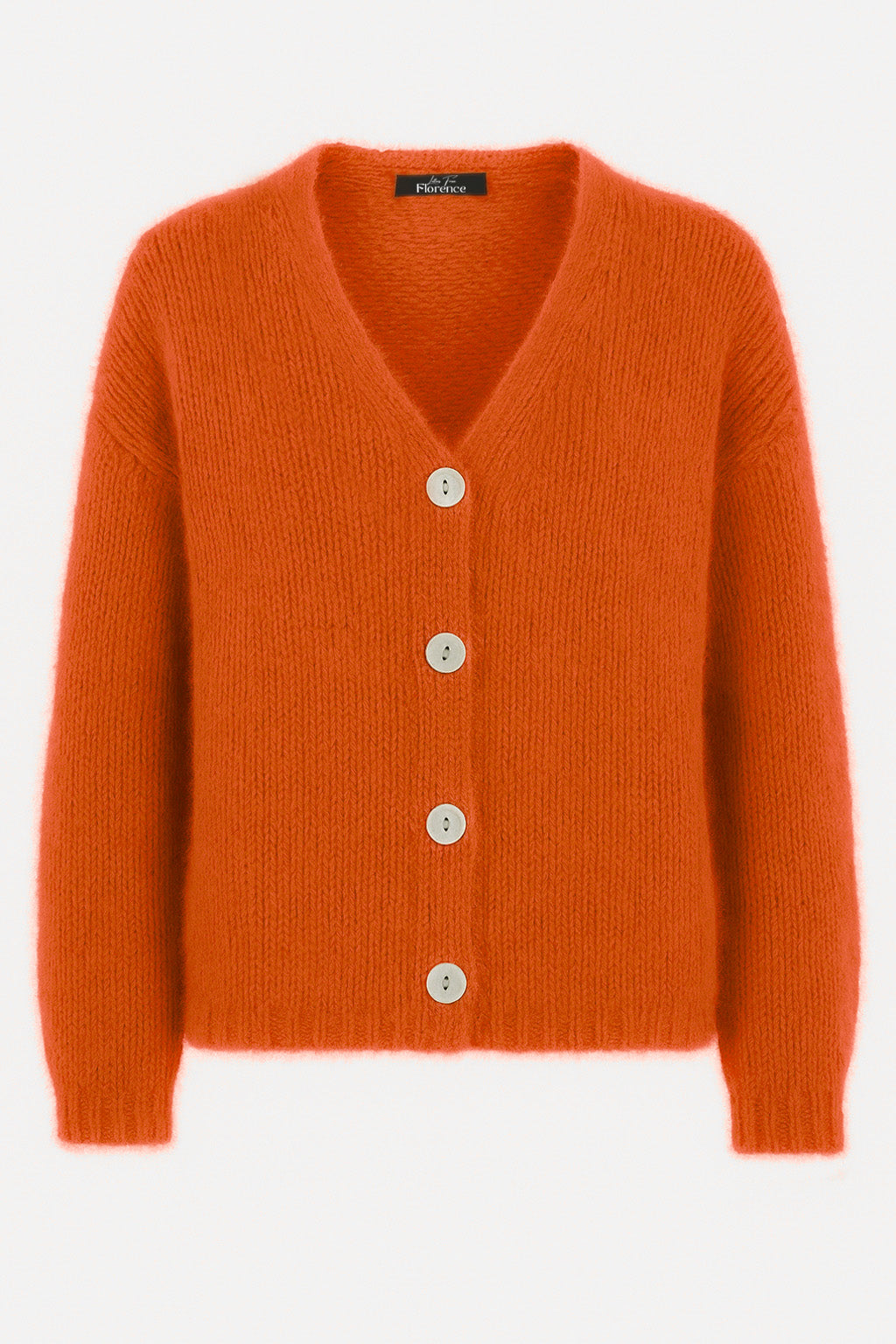 Fluffy V-Neck Alpaca Oversize Cardigan