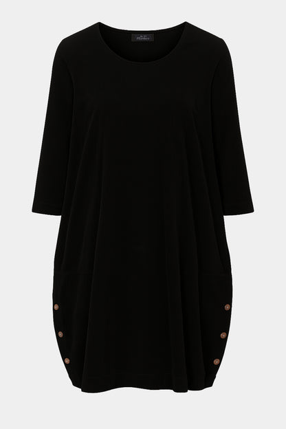 Corduroy Button Hem Dress