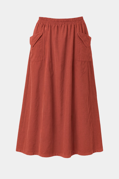 Corduroy Two Pocket Skirt