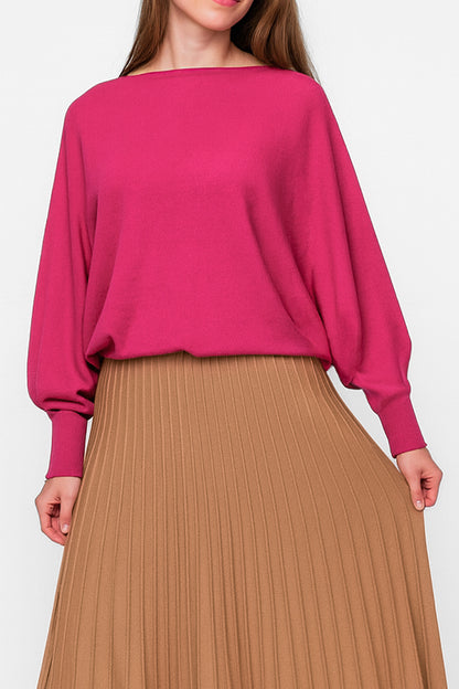 Cloud One Slash Neck Batwing Jumper