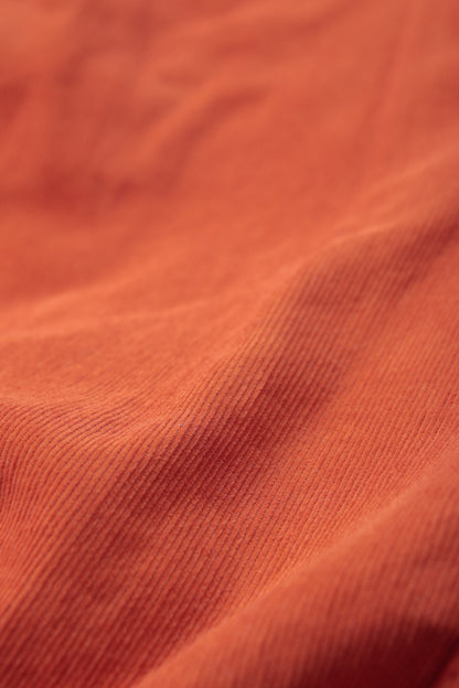 Cotton Corduroy Shirt Collar Dress