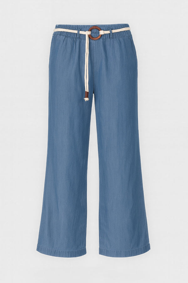 Denim Palazzo Pants